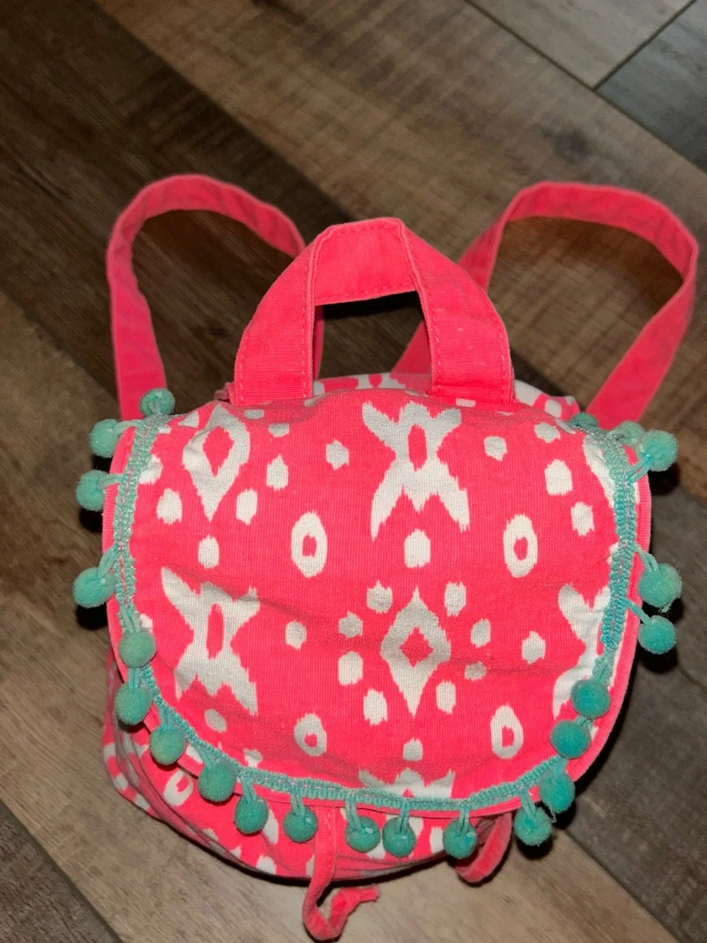 Target Brand Mini Patterned Fun Color Canvas Backpack Bright Adj Straps